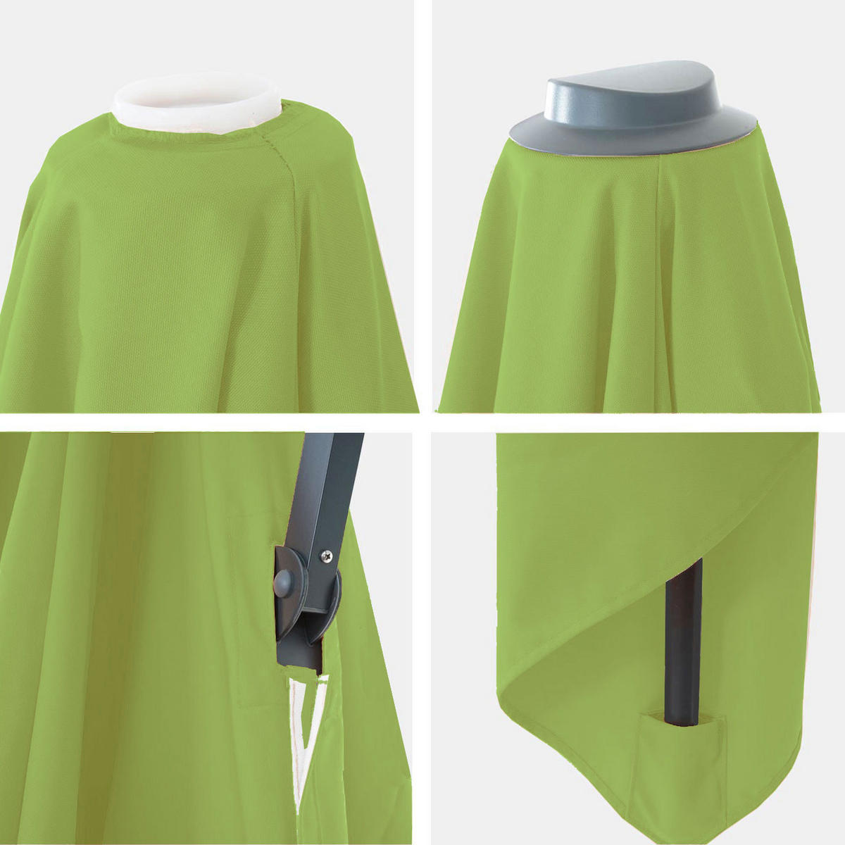 ERSATZ-BEZUG FÜR SCHIRM Hellgrün - Hellgrün, Textil (335/335cm) - MCW
