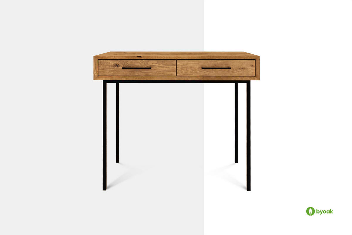 SCHMINKTISCH LEON Wildeiche - Wildeiche, Holz (45/97/80cm) - byoak