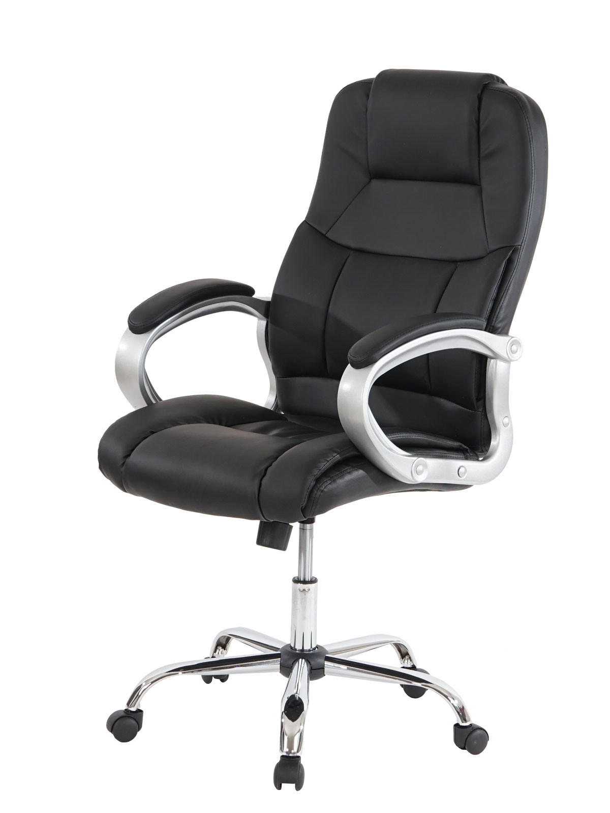 PROFI-BÜROSTUHL XXL Schwarz - Schwarz, Textil (66/115/75cm) - MCW