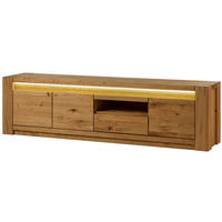TV-BOARD Wildeiche 193x40x53 braun geölt KENT #333 - Braun, Holz (193/53/40cm) - Massivmoebel24