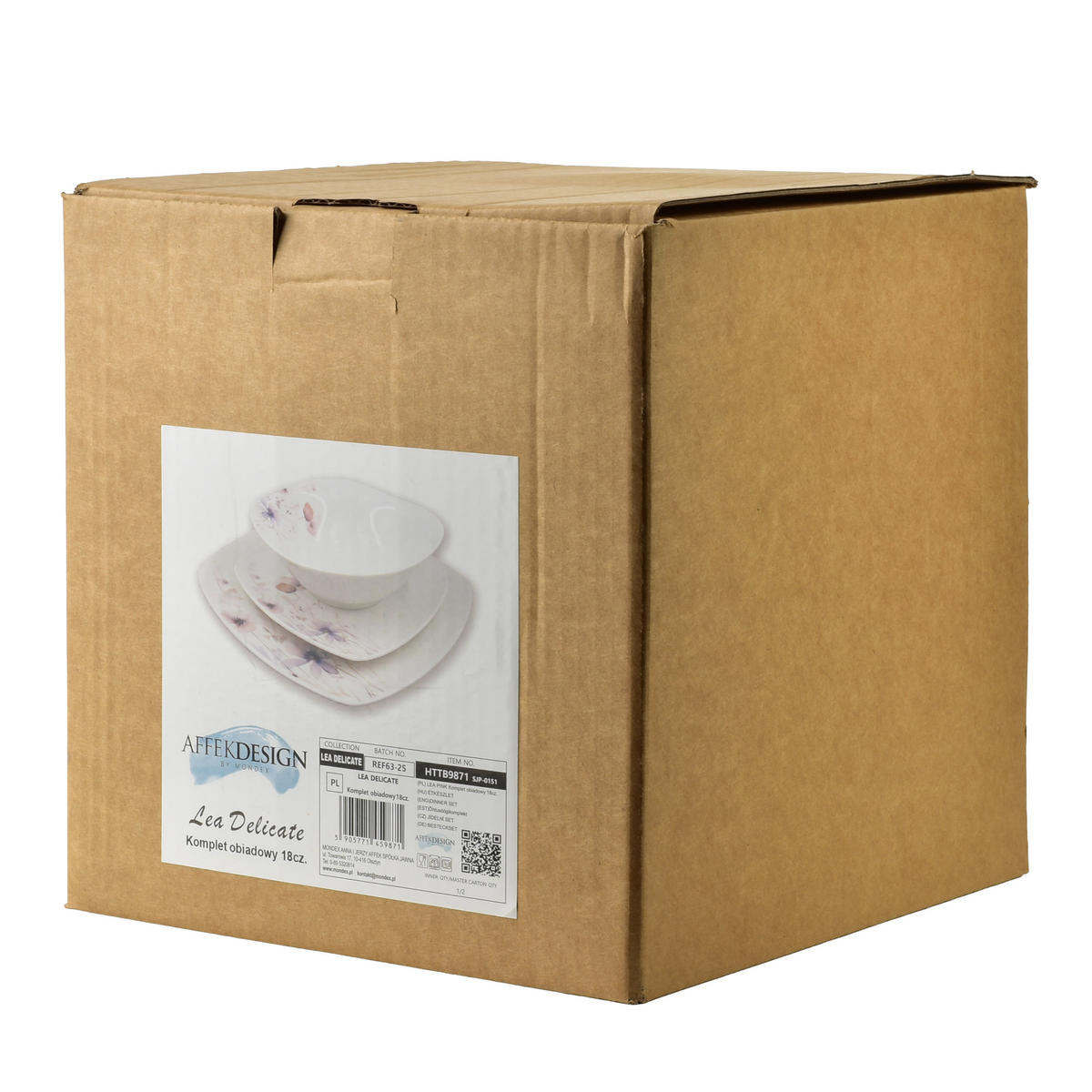 JÍDELNÍ SADA, porcelán, fialová - fialová, keramika (30/20/30cm) - Mondex