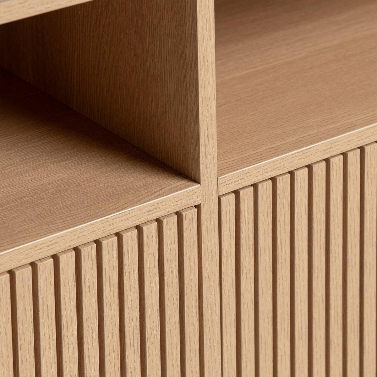 TV-ELEMENT Saven Natürlich 180 cm x 48 cm - Naturfarben, Holzwerkstoff (180/48/40cm) - Klast Home
