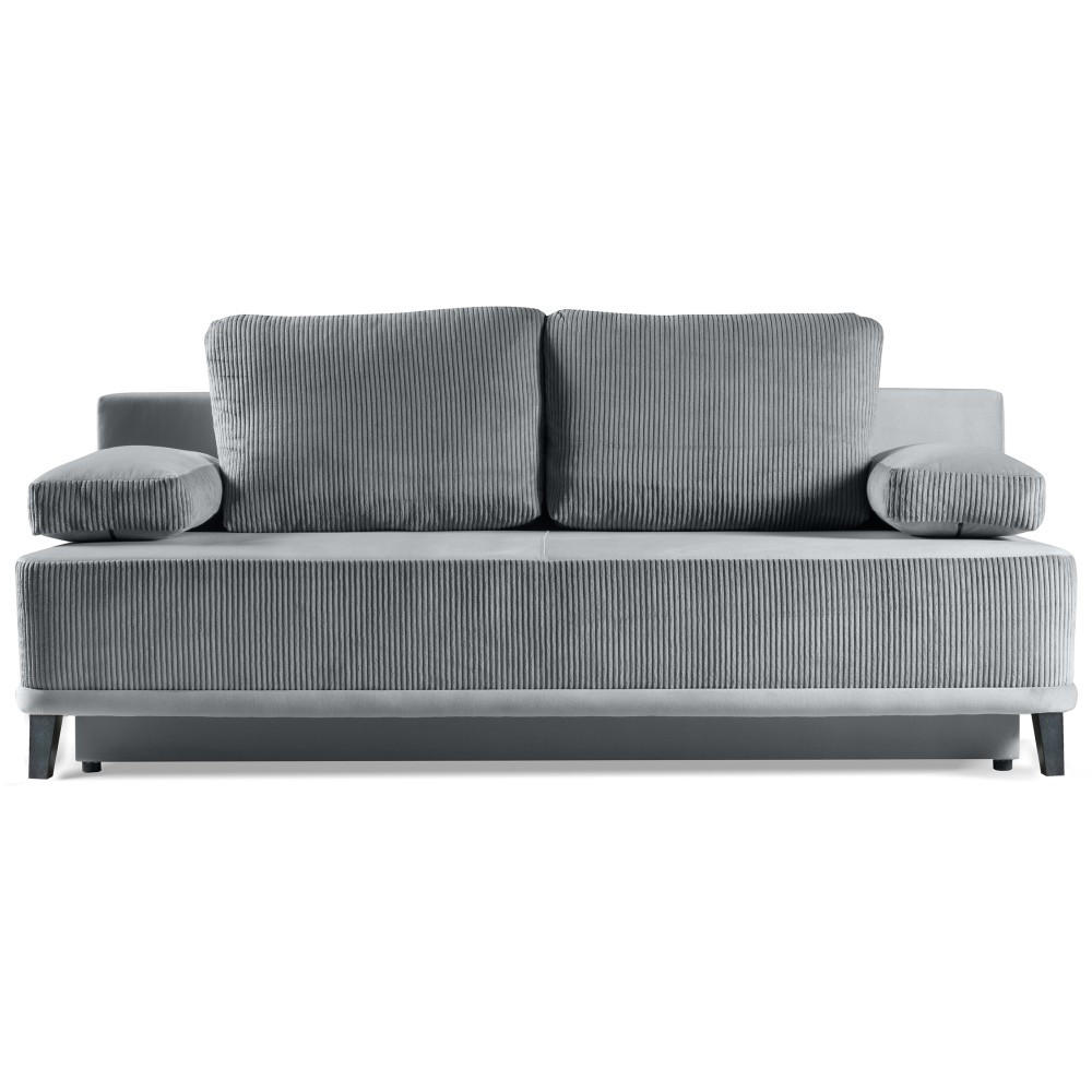 Beautysofa Schlafsofa Grau 200x91x90 cm