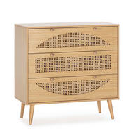 KOMMODE 80/80/40 Luna eichefarben - Honigeiche, Holzwerkstoff (80/80/40cm)