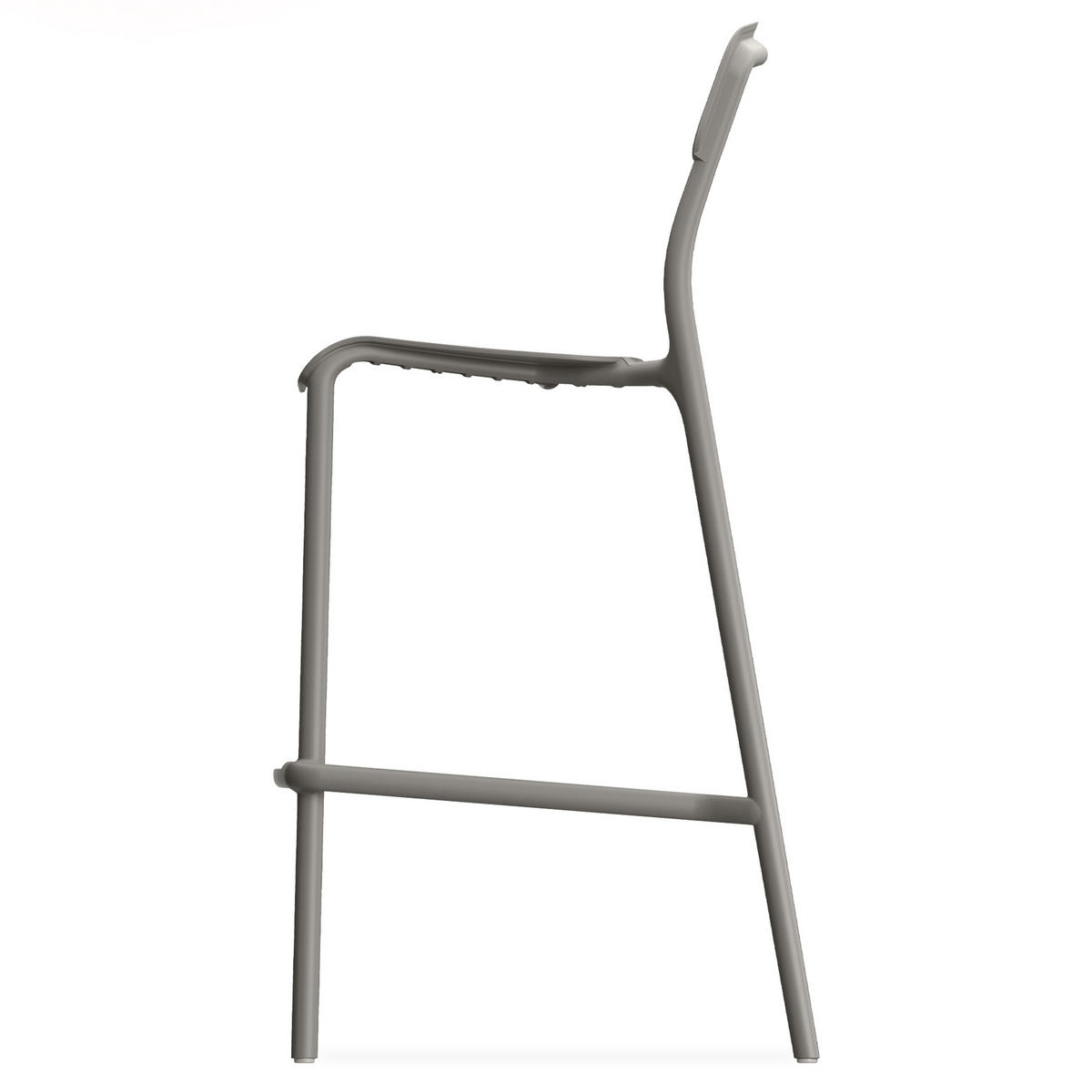 GARTENHOCKER GALIO, Hochhocker, 2-er Set - Graubraun, Kunststoff (52/107.5/54.5cm) - KONSIMO®