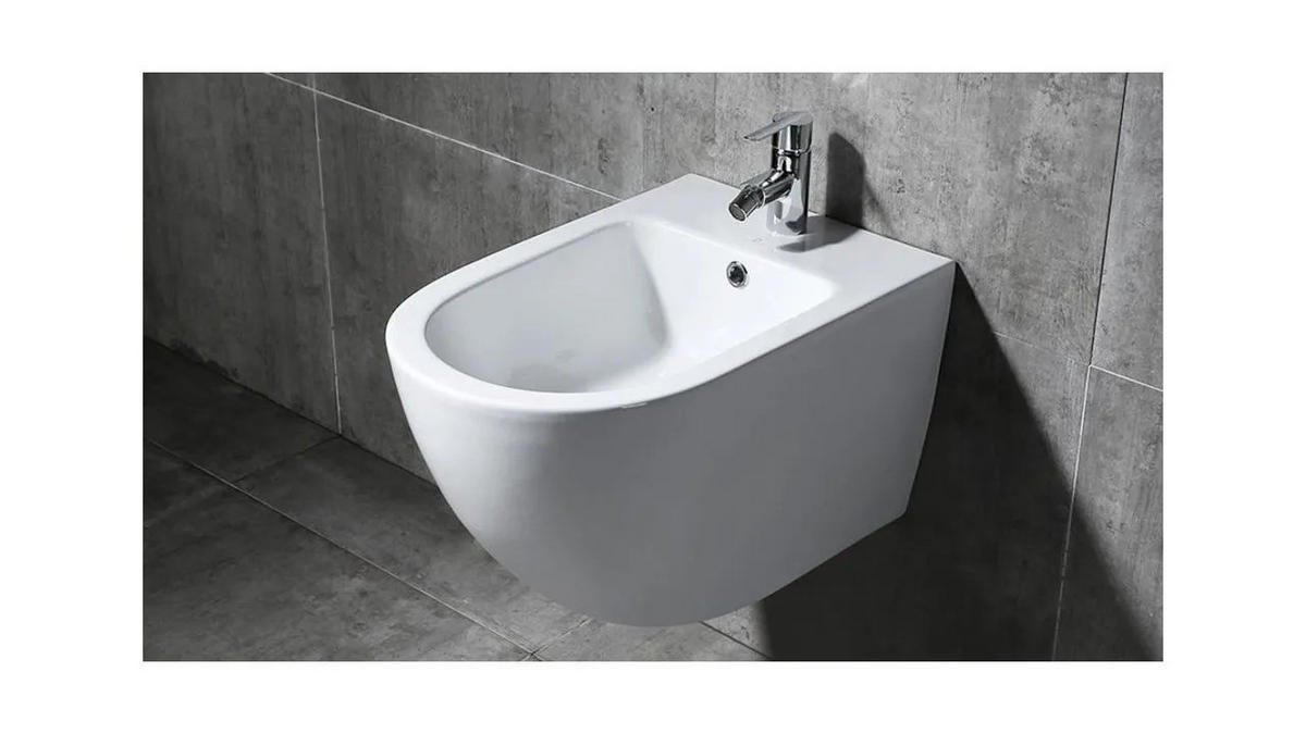 WANDHÄNGENDES Bidet Rea Carlo Mini - Weiß, Keramik (37/32.5/49.5cm) - REA