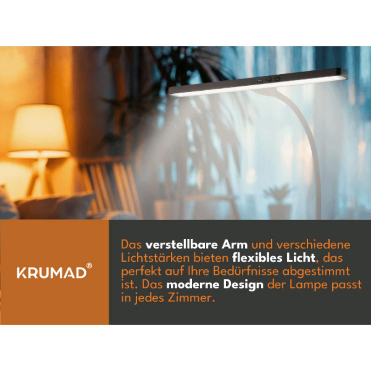 SCHREIBTISCHLEUCHTE, Schreibtischlampe, Schwarz - Schwarz, Kunststoff (70/39/70cm) - KRUMAD