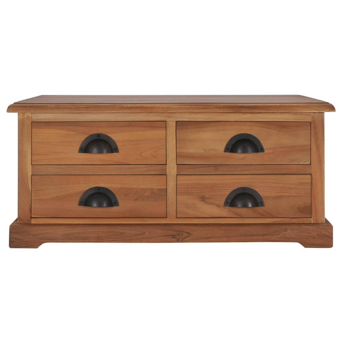 COUCHTISCH 68 x 68 x 30 cm Teak - Braun, Holz (68/68/30cm) - furnicato
