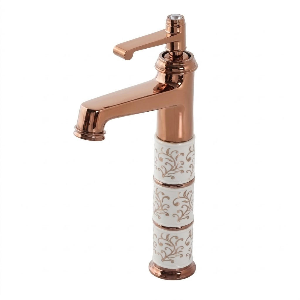 BADEZIMMERARMATUR, 33 x 17,5 cm, Roségold - Roségold, Metall (35/10/20cm) - Vallsero