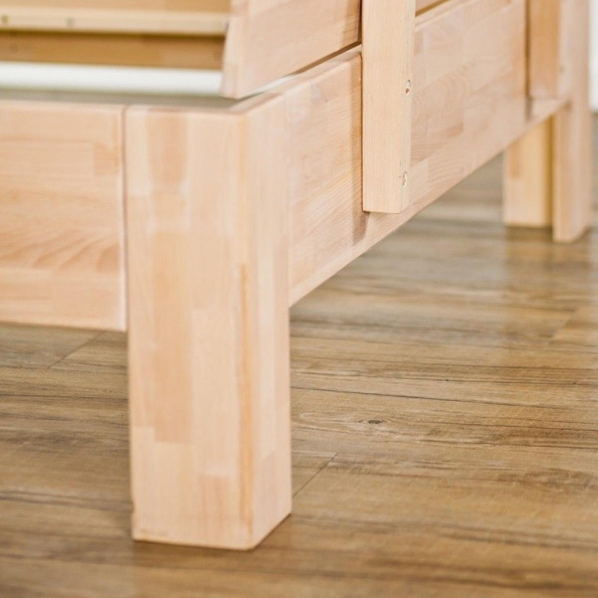 MASSIVHOLZBETT 180/200 cm aus Buche - Braun, Holz (180/200cm) - MeinMassivholz