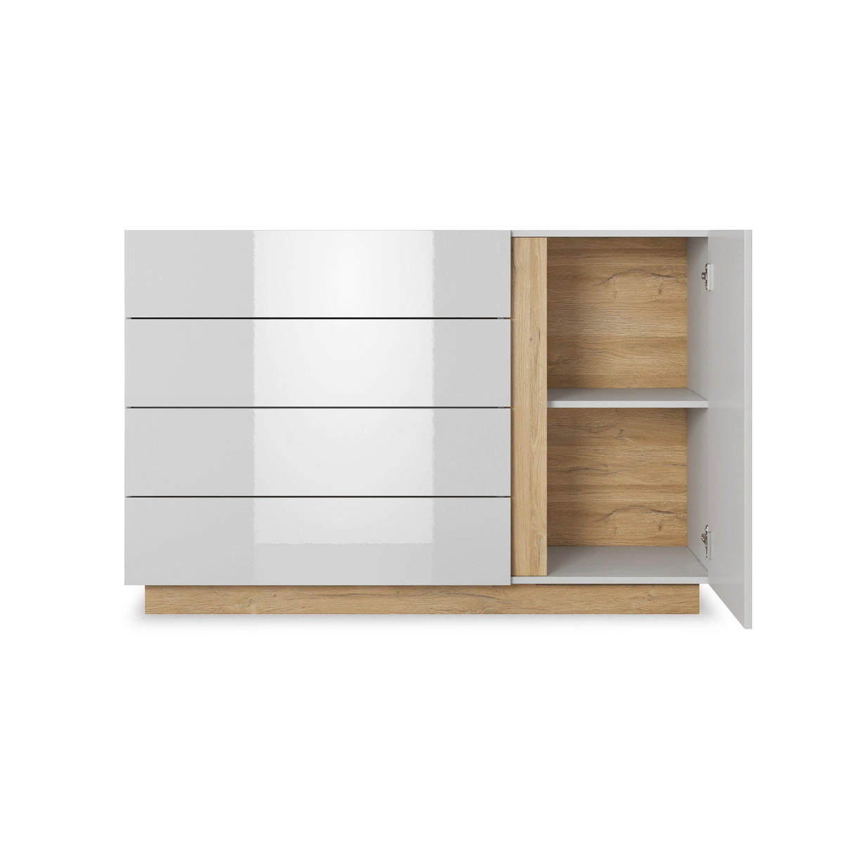 KOMMODE Armelia - Beige, Holzwerkstoff (138.2/90.5/40cm) - Pillovely