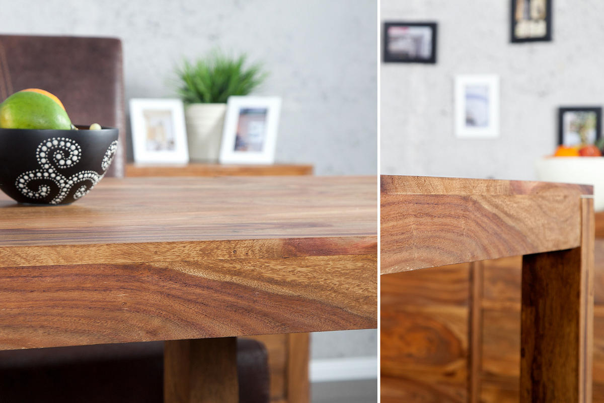 ESSTISCH PURE Sheesham Natur 200 cm - Braun, Holz (80/120/75cm) - riess-ambiente