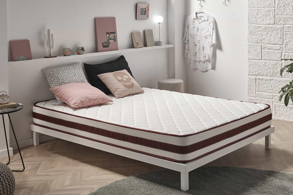 MATRATZE First Class Edition 21cm, 80x190cm - Weiß, Textil (80/190cm) - Moonia