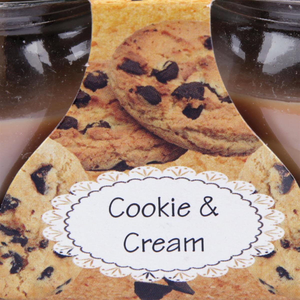 DUFTKERZEN Glas 10er-Pack Cookie-Cream - Braun, Glas (6/6cm)