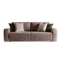 SOFA Alcamo Braun, Schlafsofa - Cappuccino, Holzwerkstoff/Textil (250/93/118cm) - Bettso