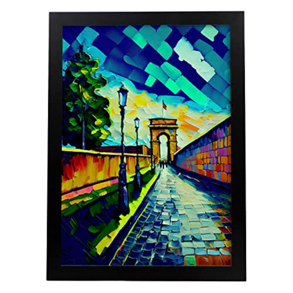 POSTER Gedenkstätte Berliner Mauer Im Ölgemälde Stil A4 Rahmenlos - Klar, Papier (29.7/5/21cm) - Nacnic