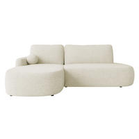 ECKSOFA Loridu O, Seite: Links - Schwarz/Naturfarben, Holz/Kunststoff (274/174cm) - MIRJAN24