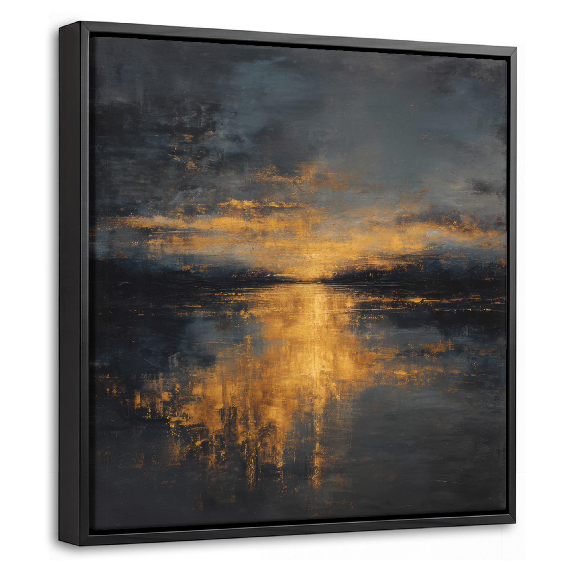 MuchoWow Leinwand Anthrazit 20x20 cm