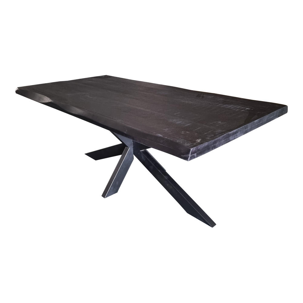 Starfurn Baumstammtisch Schwarz 160x76x90 cm