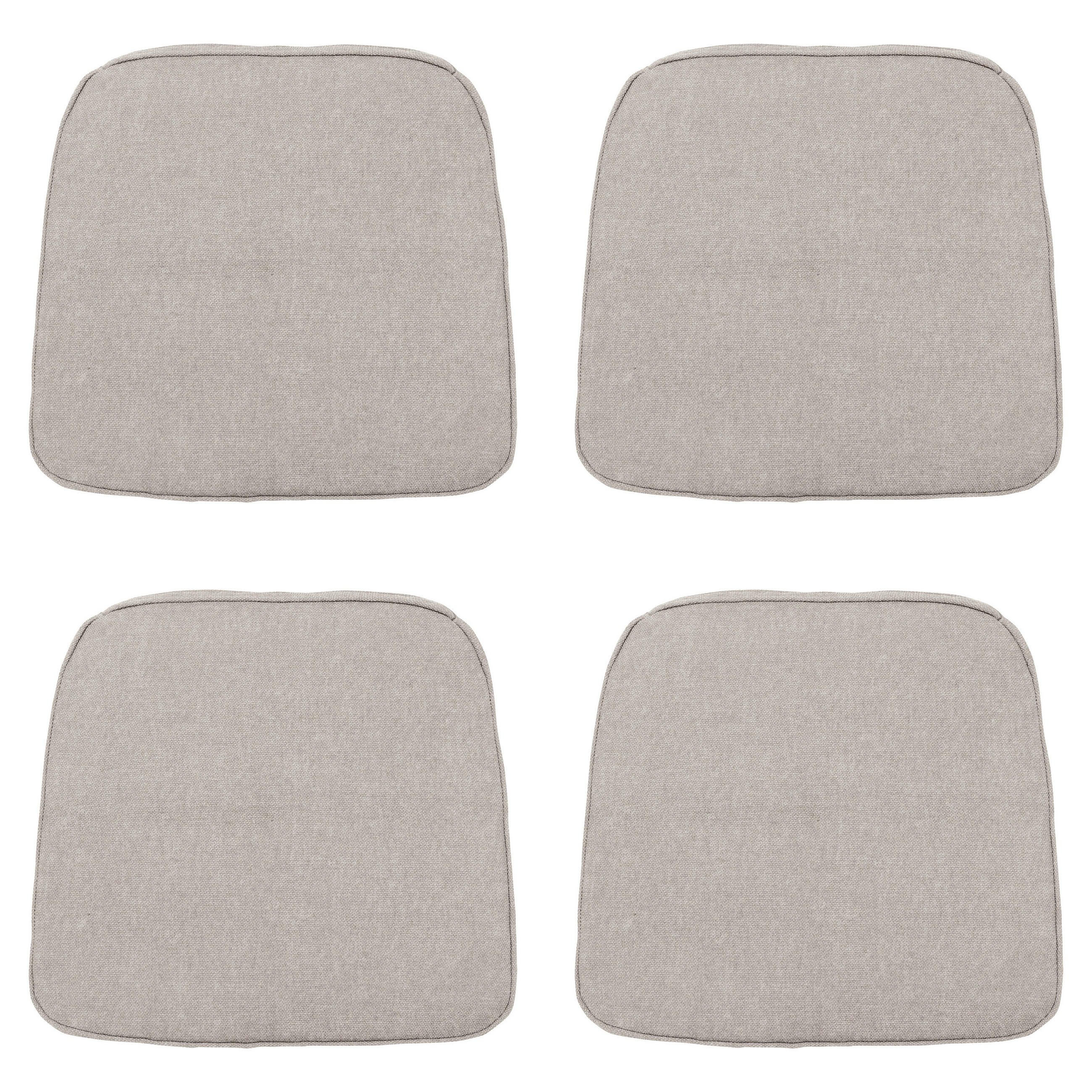 SITZKISSEN Panama - Beige - 48/48/6 cm - 4er-Set - Beige, Textil (48/6/48cm) - Madison