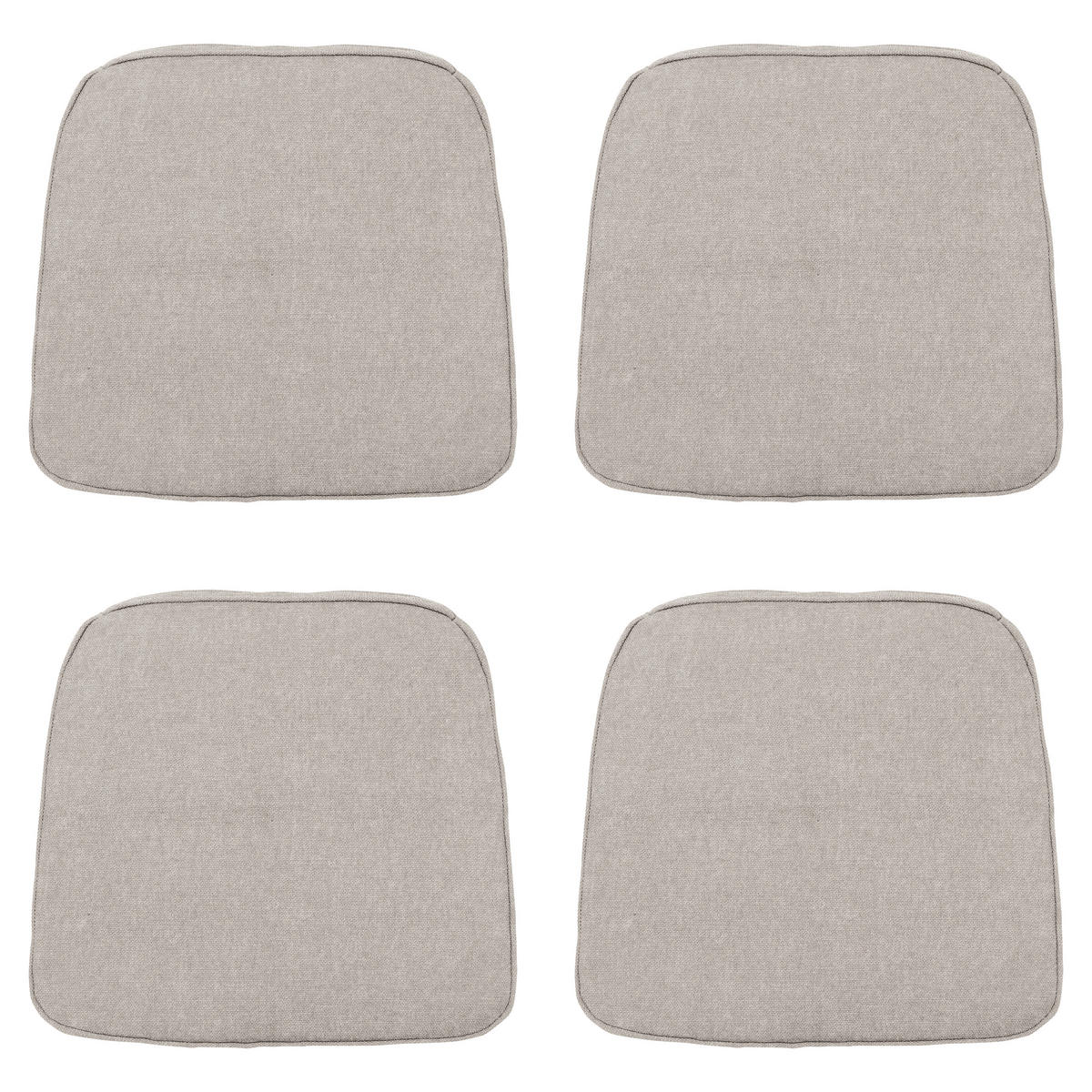 SITZKISSEN Panama - Beige - 48/48/6 cm - 4er-Set - Beige, Textil (48/6/48cm) - Madison