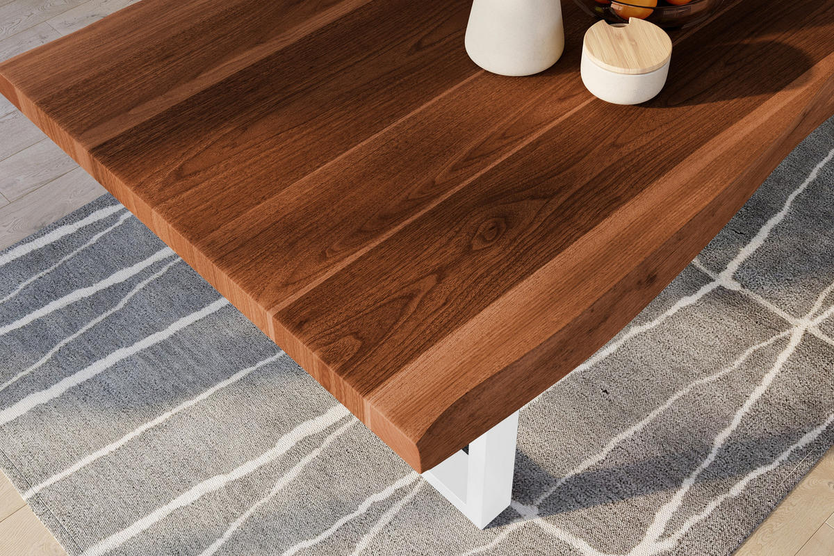 ESSTISCH TITAN - Braun/Weiß, Holz (110/280/79cm) - SAM