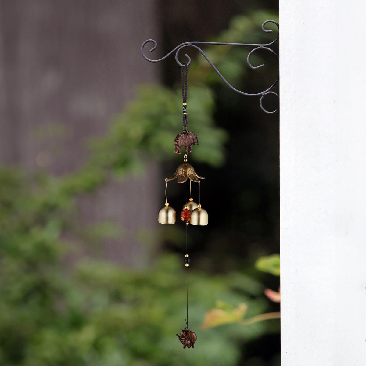 2XWINDSPIEL - Goldfarben, Kunststoff/Metall (7.5/7.5/45.5cm) - Relaxdays