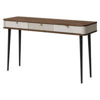KONSOLENTISCH Marly RE15 - Kaschmir/Goldfarben, Holzwerkstoff/Metall (40/130/82cm) - MIRJAN24