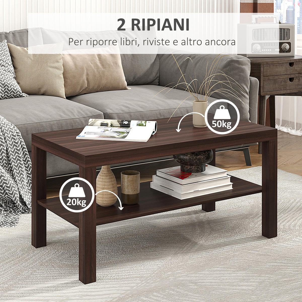 COUCHTISCH Schwarz 1 Stück - Schwarz, Kunststoff (90/45/44.5cm) - GiPP