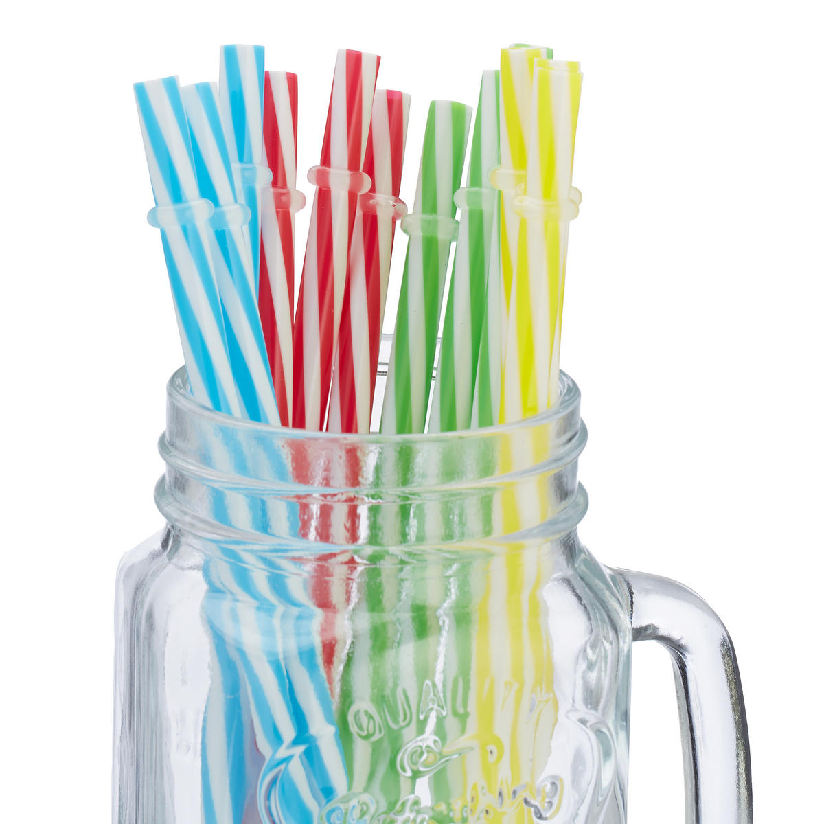 12xTRINKGLAS - Multicolor, Glas/Kunststoff - Relaxdays