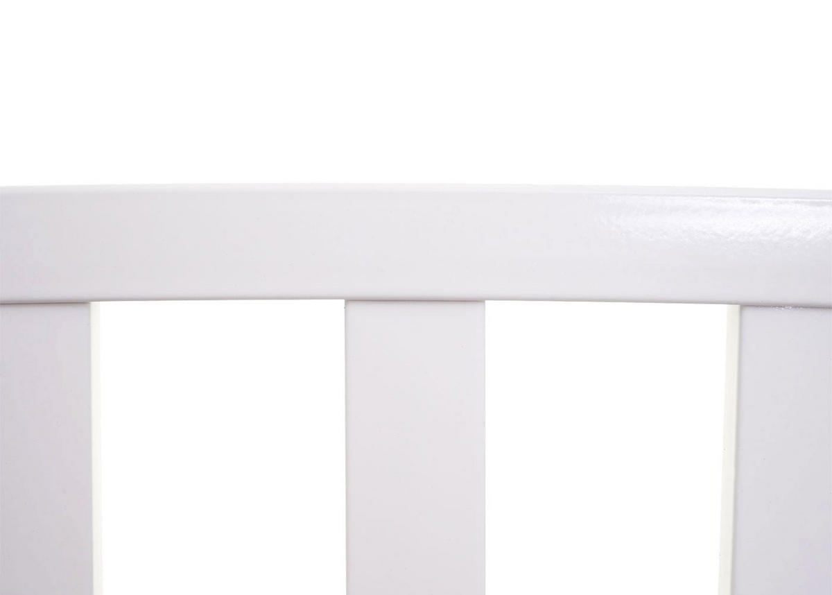 GARTENBANK 87x128x58cm Weiß 2-Sitzer - Weiß, Metall (128/87/58cm) - PROREGAL