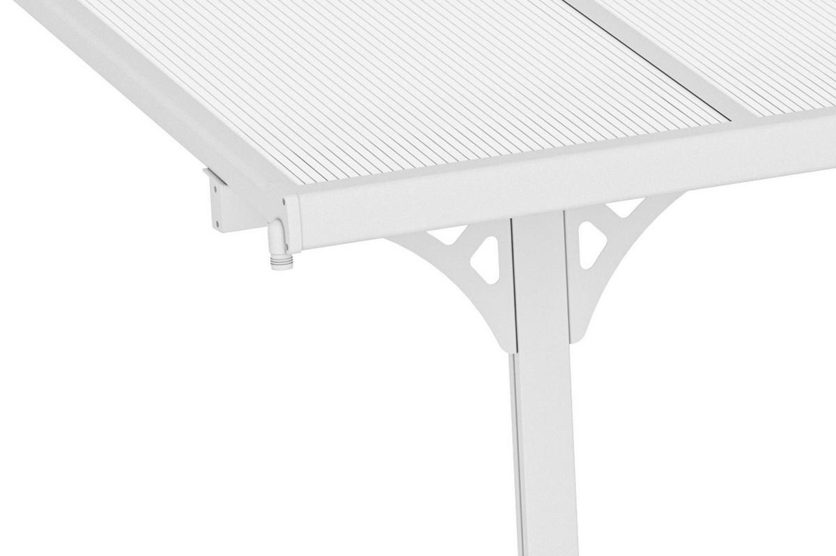PERGOLA / CARPORT Kleo Weiß 5m x 3m - Weiß, Metall (495/270/300cm) - Cazeboo