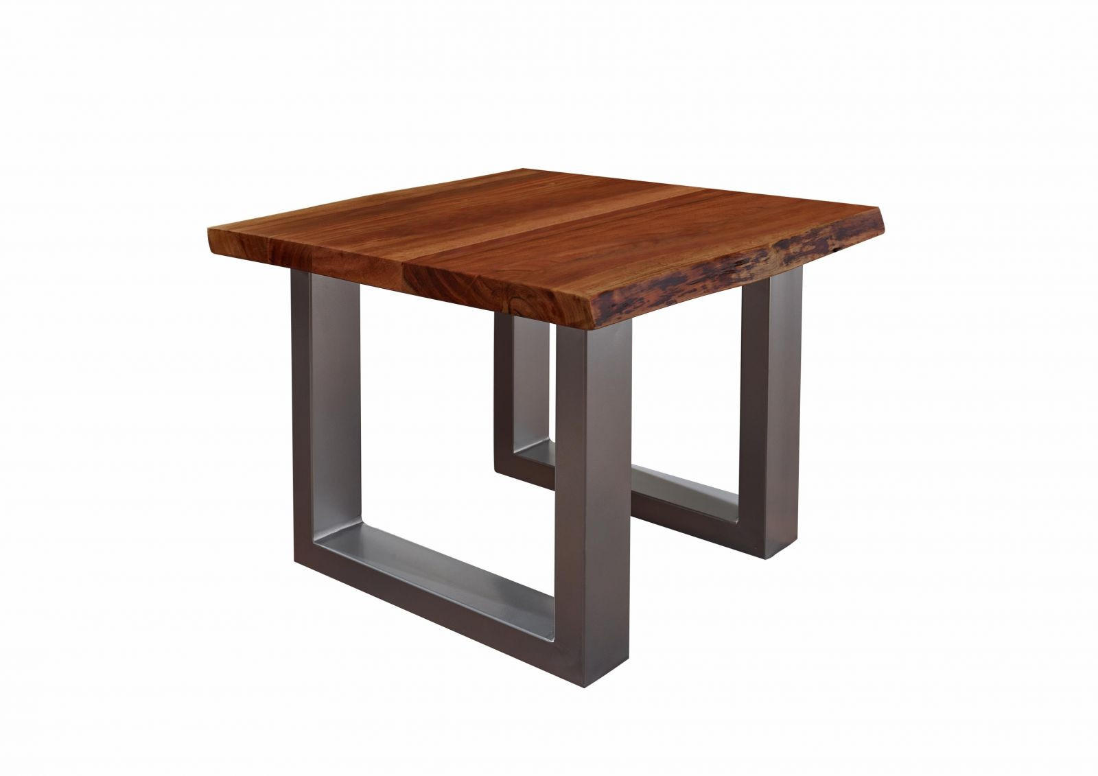 COUCHTISCH Akazie 60x60x45 walnuss lackiert FREEFORM 2 #09 - Dunkelbraun, Holz (60/60/45cm) - Massivmoebel24