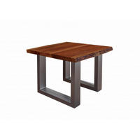 COUCHTISCH Akazie 60x60x45 walnuss lackiert FREEFORM 2 #09 - Dunkelbraun, Holz (60/60/45cm) - Massivmoebel24