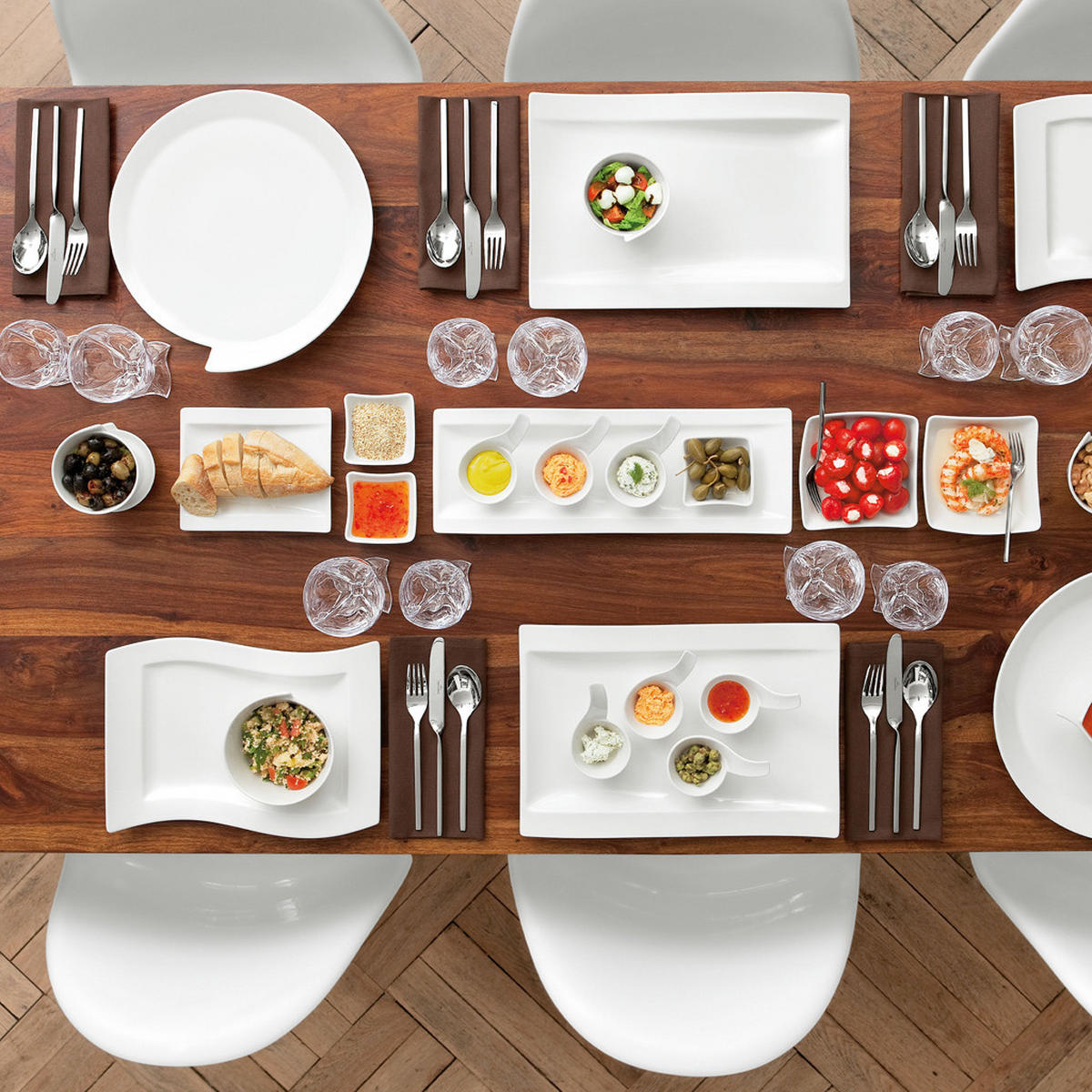 TAFELLÖFFEL NewWave silber 202 mm 6er Set - Silberfarben, Metall - Villeroy & Boch