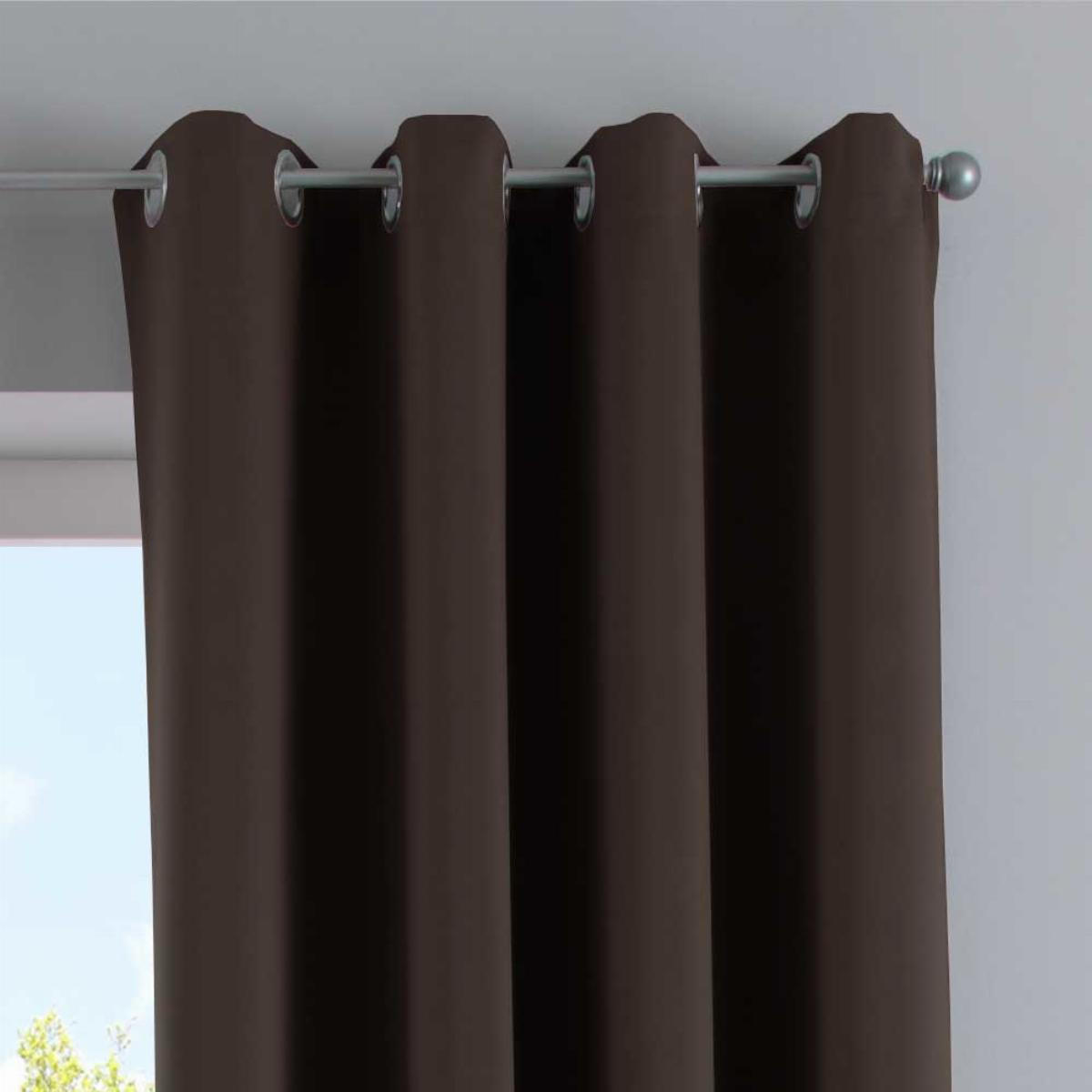 VORHANG »NEW YORK« HxB 245x140 cm Braun - Braun, Textil (140/245cm) - Gardinenbox