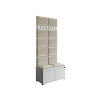 GARDEROBEN-SET Grawis 80 II - Beige/Silberfarben, Holzwerkstoff/Kunststoff (84.5/45/34cm) - MIRJAN24