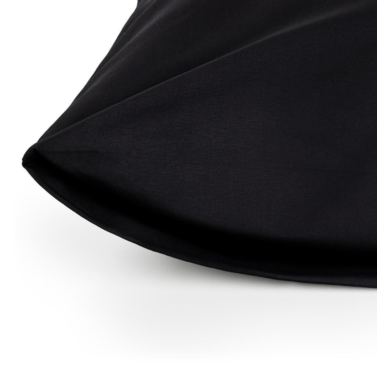 BETTLAKEN 3er Set - Spannbettlaken 180x200x30cm 2X Kissenbezug 50x80cm - Black - Schwarz, Textil (180/200cm)