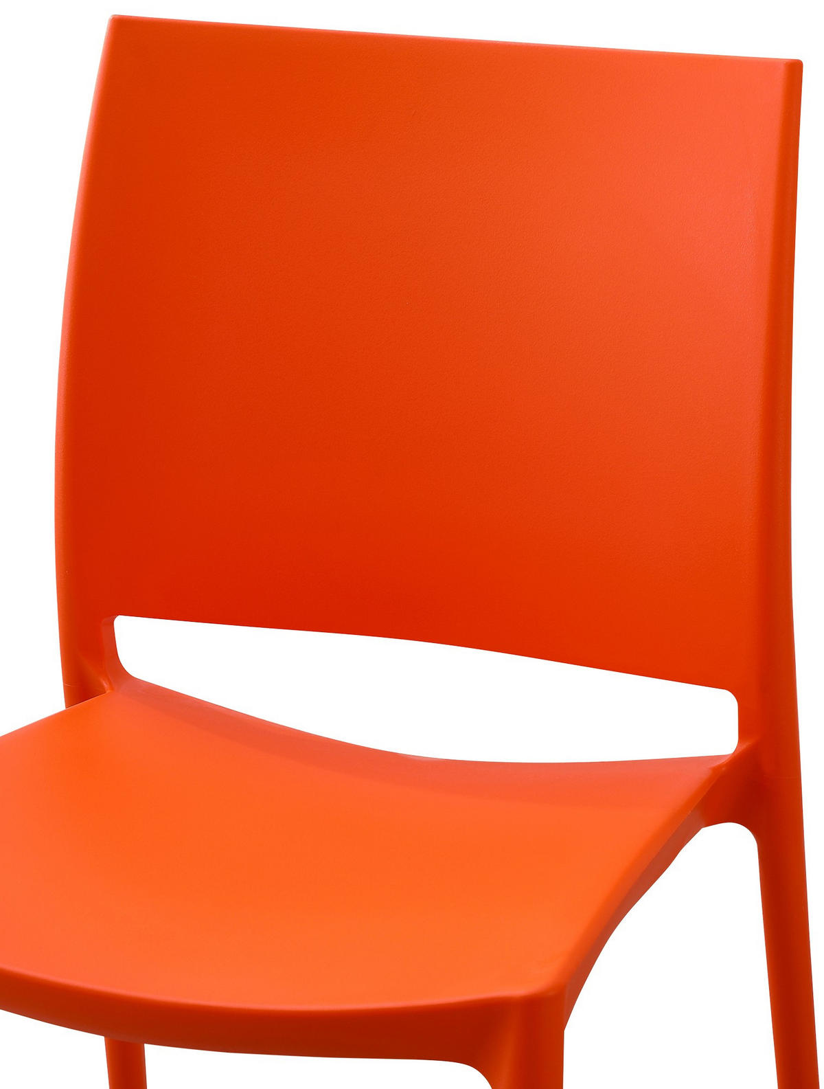 GARTENSTUHL Kunststoff Orange - Orange, Kunststoff (42/81/49cm) - CLP
