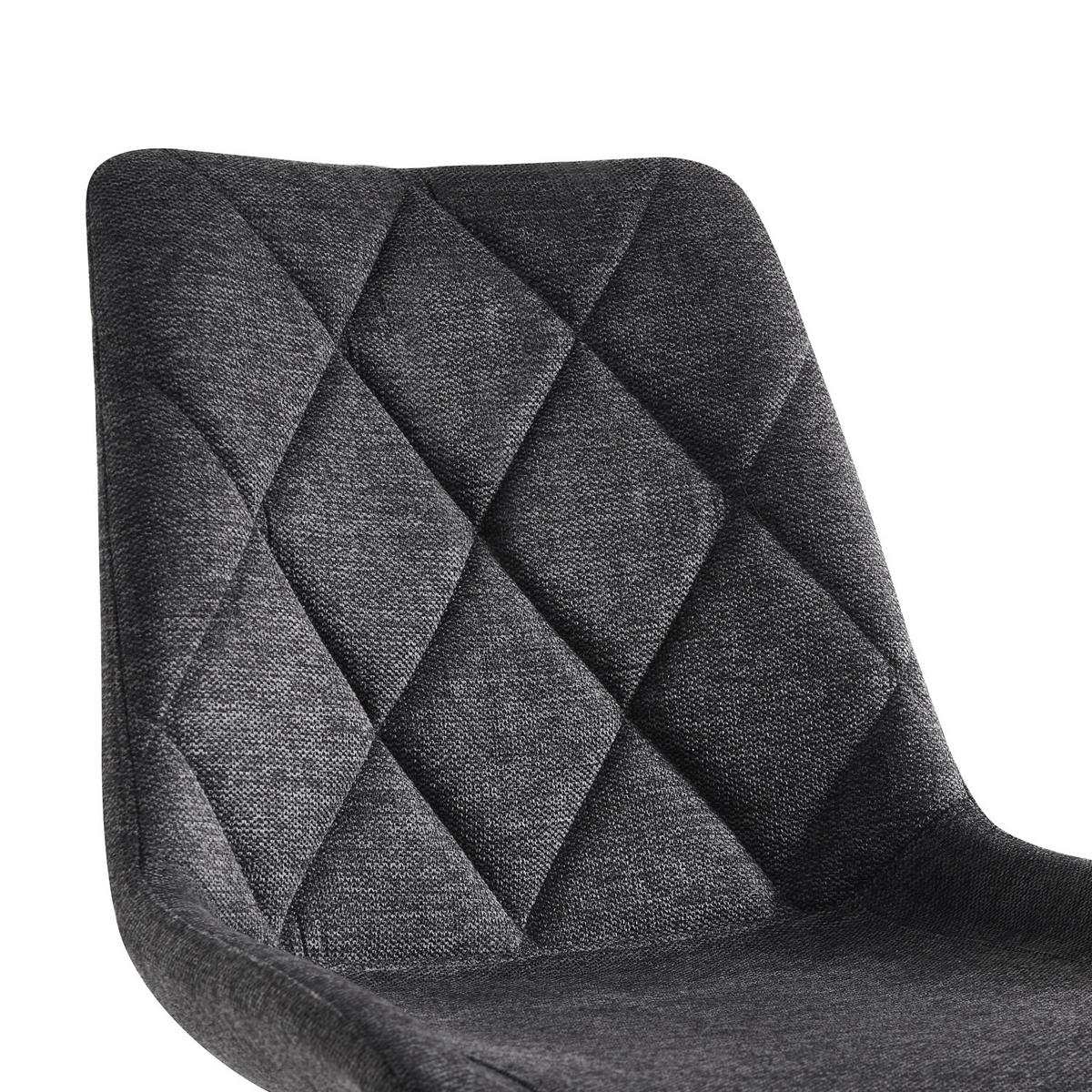 STUHL TANIA Anthrazit 2 Stück - Anthrazit, Holz/Textil (52/88/60cm) - B&D Home