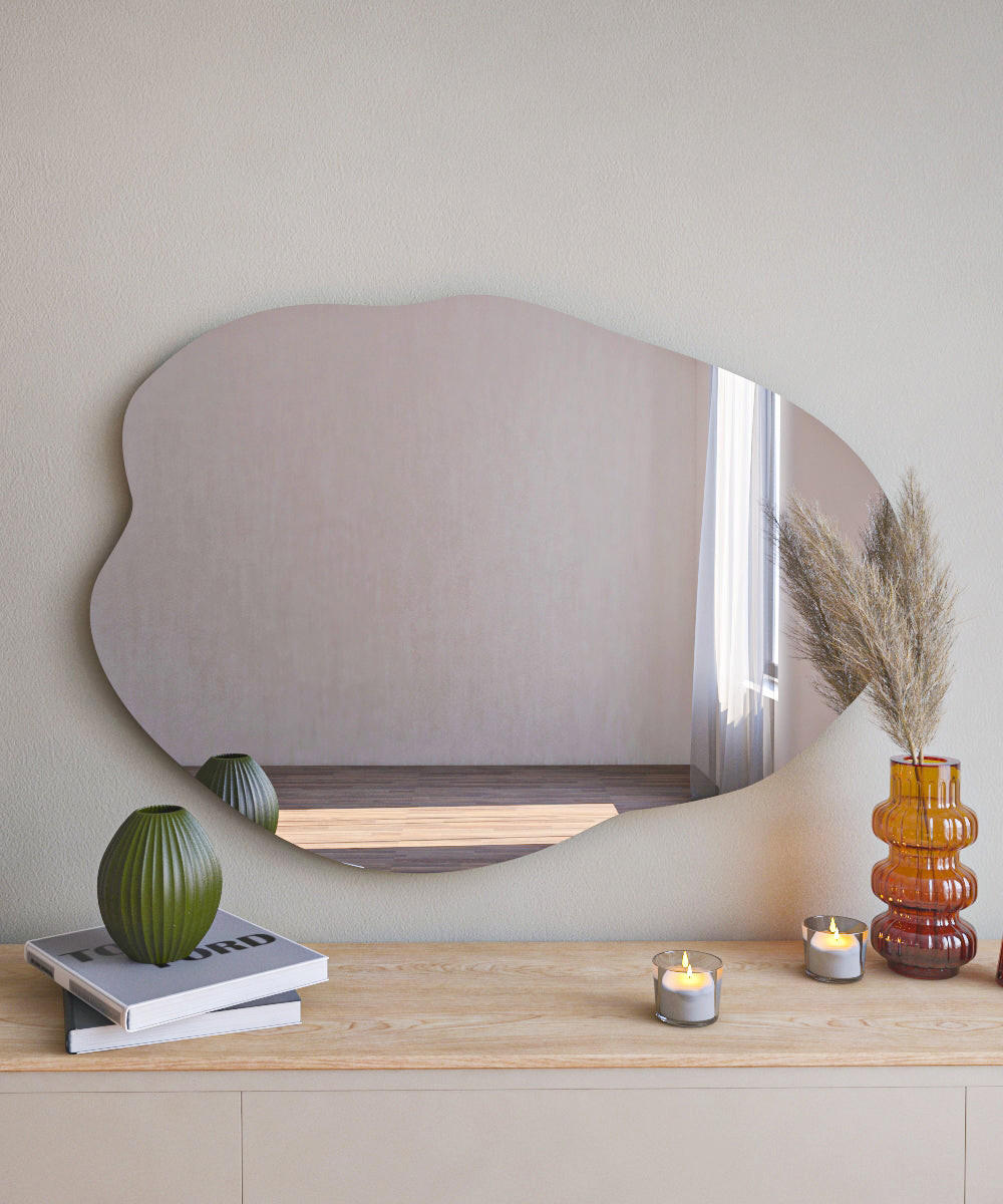 SPIEGEL Oho 60x85cm - Transparent, Holzwerkstoff (60/85/3.5cm) - moebel17