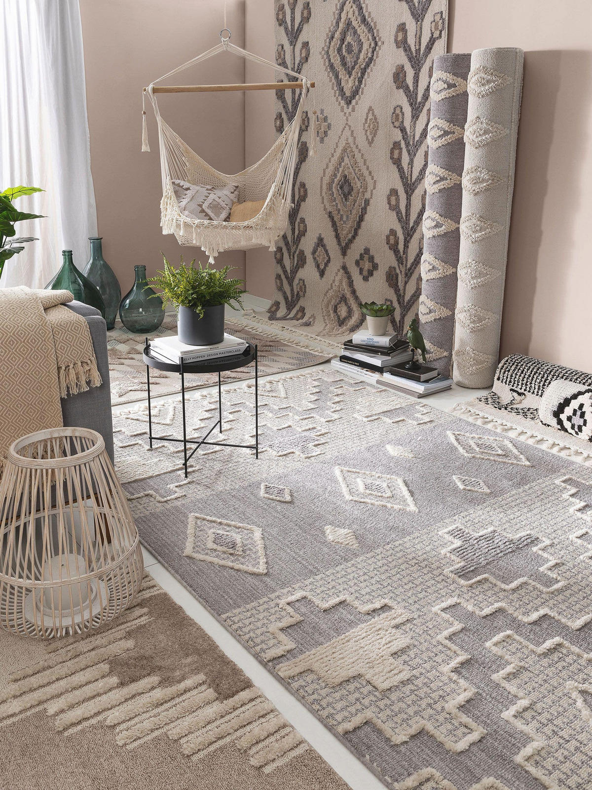 TEPPICH Oyo Cream/Beige 200x290 cm - Creme, Textil (200/290cm) - benuta Pop