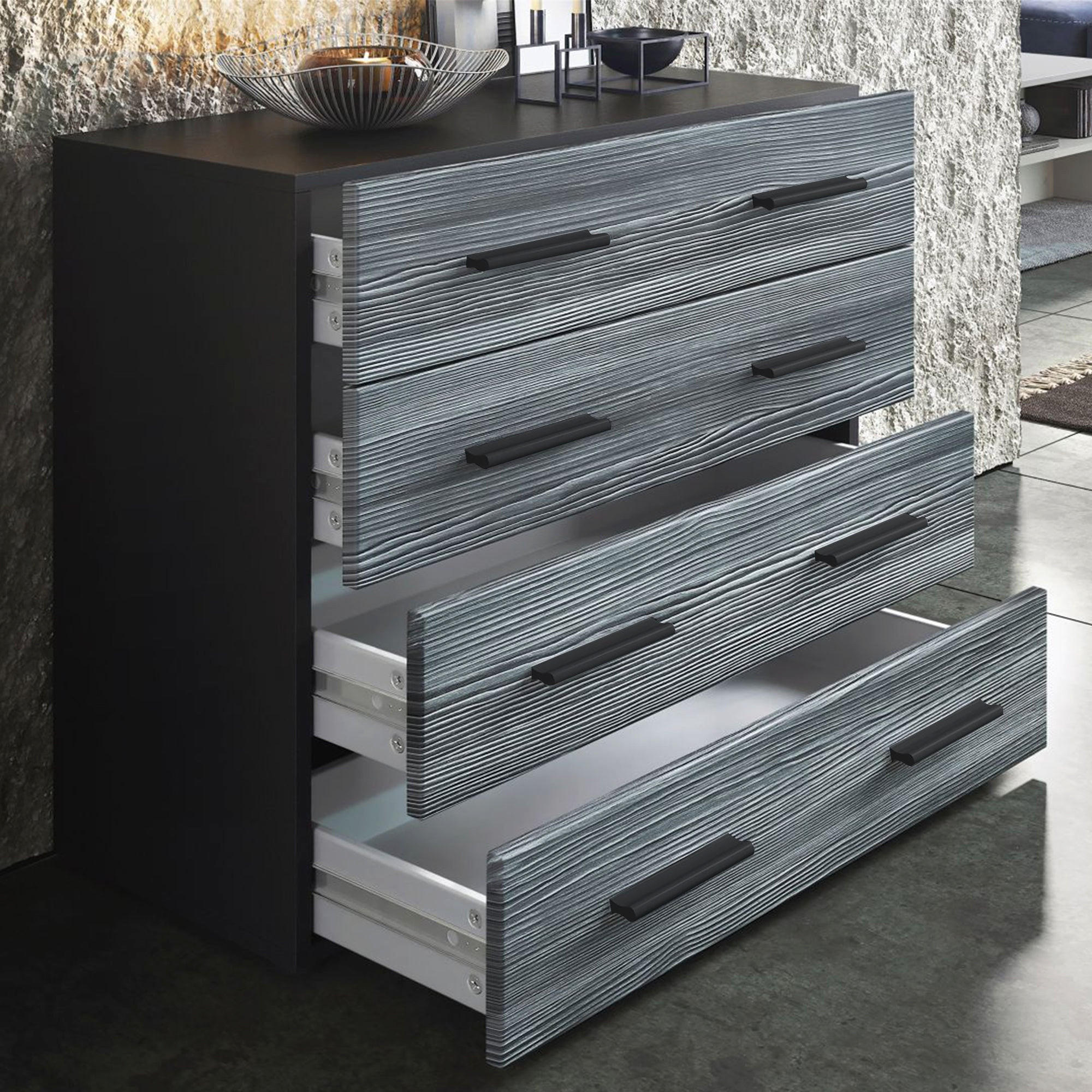 Thumbnail - InnoFurn Kommode, Grau, Holzwerkstoff, 76x72x33 cm, Wohnzimmer, Kommoden & Sideboards, Kommoden
