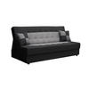 SOFA POLO mit Schlaffunktion SAWANA 14+21 mit Stauraum - Schwarz, Textil (80/96/192cm) - Bedante