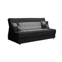 SOFA POLO mit Schlaffunktion SAWANA 14+21 mit Stauraum - Schwarz, Textil (80/96/192cm) - Bedante