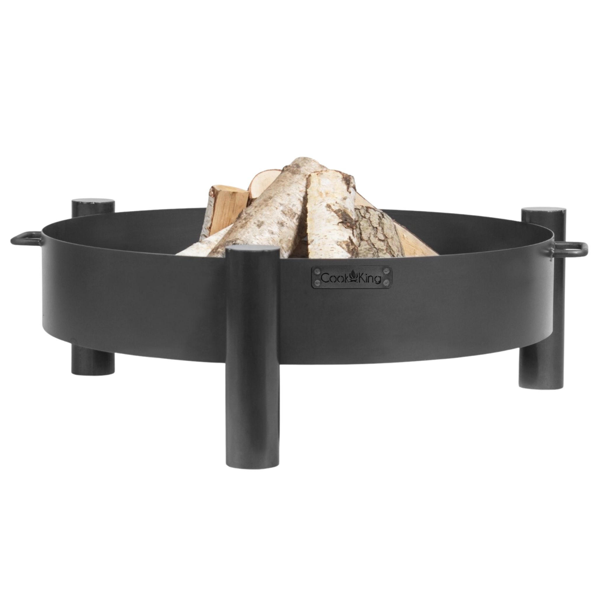 FEUERSCHALE Minnesota Stahl rund Ø 60 cm - Schwarz, Metall (60/30/60cm) - Mr. Deko