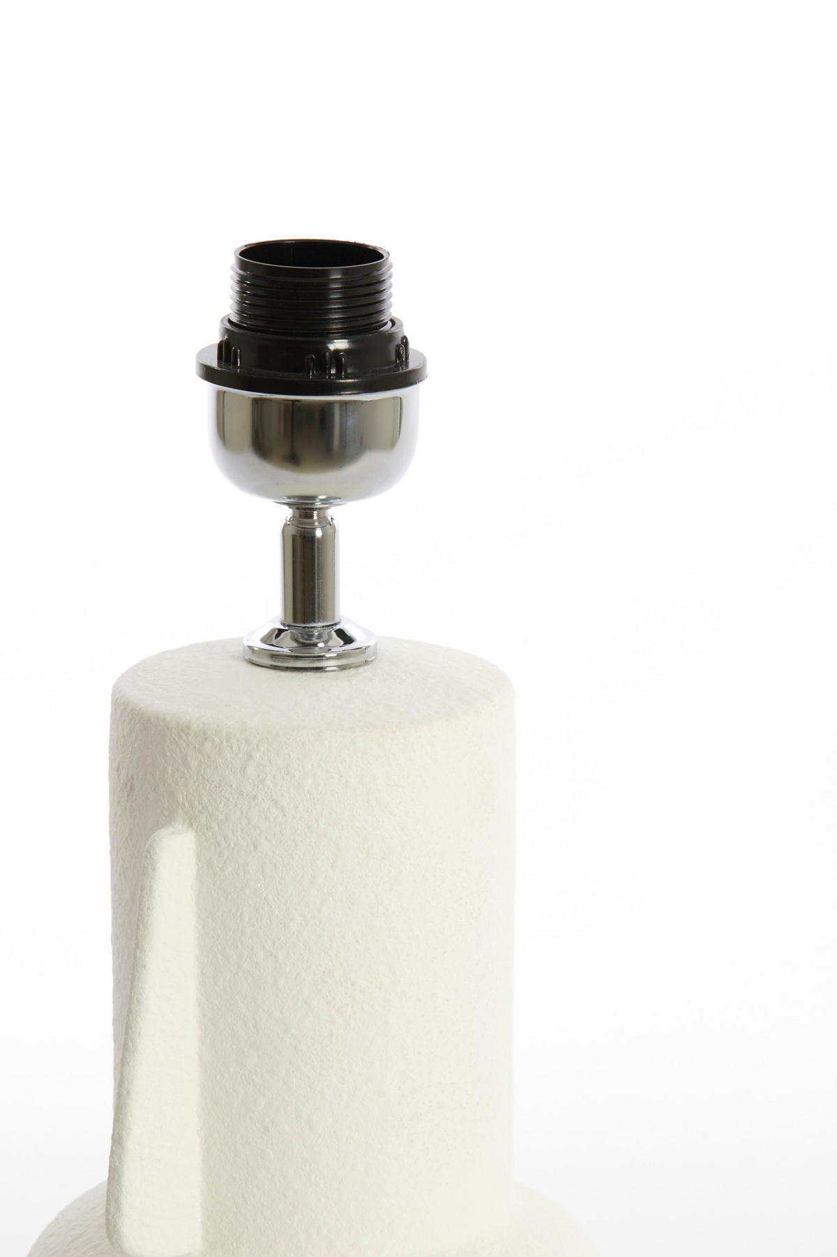 LAMPENFUSS Mataram Weiß Ø16/37,5 cm - Braun, Keramik (16/16/37.5cm) - Light & Living