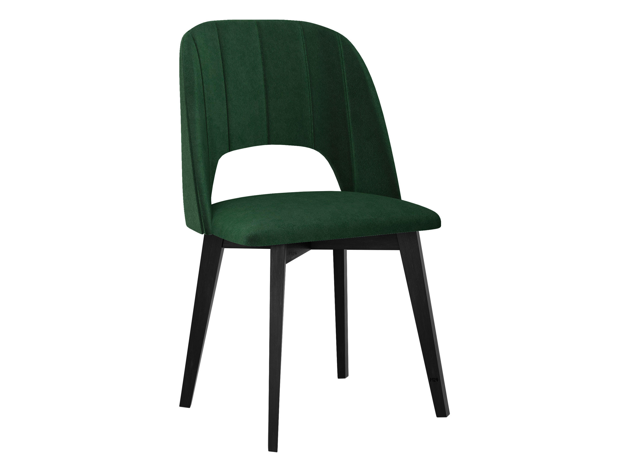 ESSZIMMERSTUHL Monti IV Pik Gerade - Schwarz/Grün, Holz/Textil (48/83/54cm) - MIRJAN24