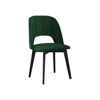 ESSZIMMERSTUHL Monti IV Pik Gerade - Schwarz/Grün, Holz/Textil (48/83/54cm) - MIRJAN24