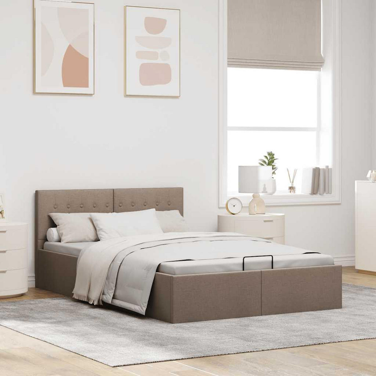 METALLBETT Hutchison 148/211 cm - Grau, Metall (140/200cm) - Nettlife